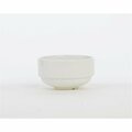 Tuxton China AlumaTux Modena 4.13 in. Stackable Soup Cup - Pearl White - 2 Dozen AMU-043